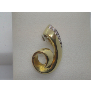 Gouden hanger met zirkonia - 3114640