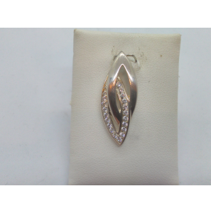 Zilver hanger open met zirkonia - 3120084