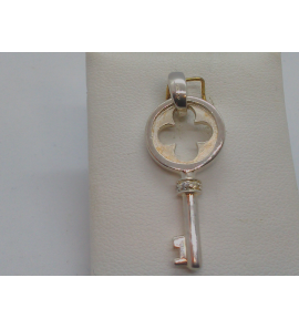 Zilver hanger sleutel zirkonia - 3120093