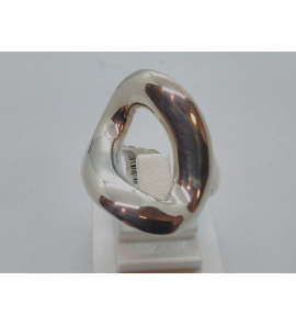 Zilver dames ring met een grmt.schakel op kop - 3120579