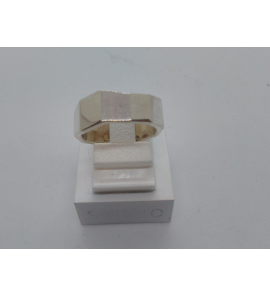 Zilver dames ring fant. slag/vlakjes - 3120583