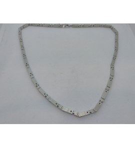 Staal collier mat vk fantasie 50 cm - 3120953