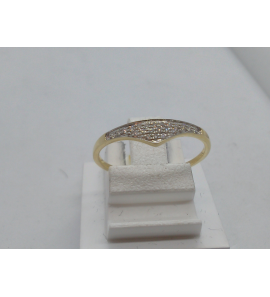 Goud dames ring met diamant 22 st 0.08 crt. mt. 17¢ - 2073008