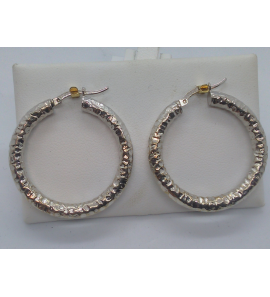 Zilver creolen krakalee 33 mm - 3122379