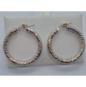 Zilver creolen krakalee 33 mm - 3122379