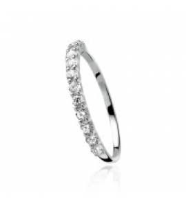 ZINZI zliveren rijring zirconia smal maat 54 - 3121536