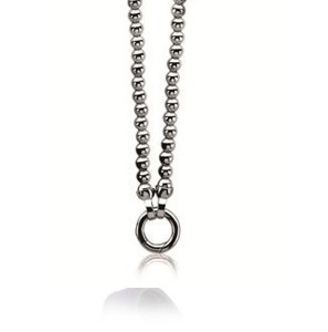 ZINZI zilver balletjes collier 5mm 45cm - 3121561