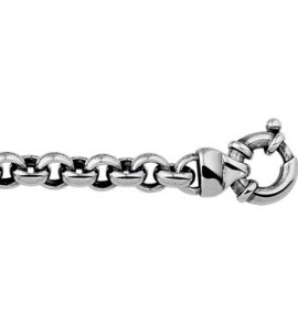 Zilver armband oxi jasseron 7,8 mm met groot springslot 20 cm - 3121803