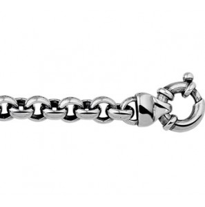 Zilver armband oxi jasseron 7,8 mm met groot springslot 20 cm - 3121803