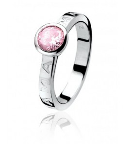 ZINZI zilveren ring mama roze maat 56 - 3121976