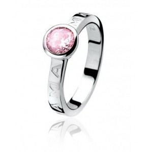 ZINZI zilveren ring mama roze maat 56 - 3121976