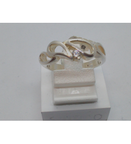 Zilver dames ring mat/glans zirkonia - 3122159