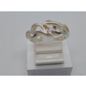 Zilver dames ring mat/glans zirkonia - 3122159