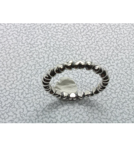 Zilver dames ring hartjes mt. 16½ - 3122342