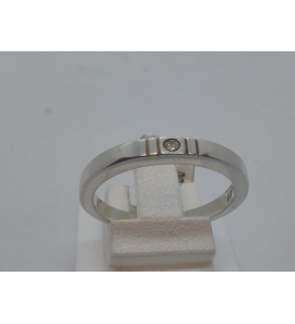Zilver dames ring met diamant 0.03 crt. - 3122393