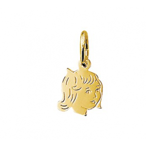 Goud kinderkopje piekhaar 12.5 mm meisje - 3122543