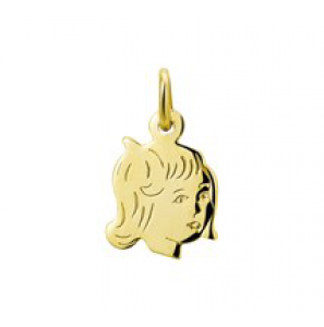 Goud kinderkopje piekhaar 15 mm meisje - 3122544