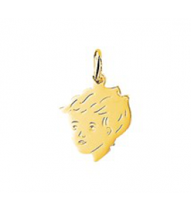 Goud kinderkopje piekhaar 17 mm jongen - 3122548
