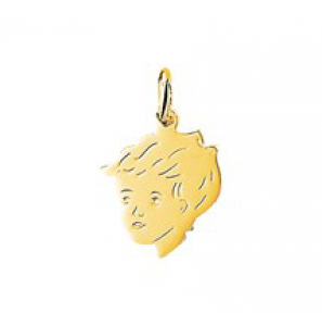 Goud kinderkopje piekhaar 17 mm jongen - 3122548