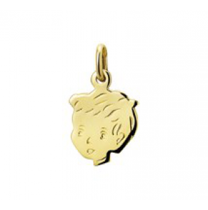 Goud kinderkopje piekhaar 15 mm jongen - 3122551