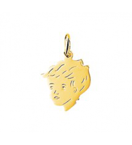 Goud kinderkopje piekhaar 12.5 mm jongen - 3122552