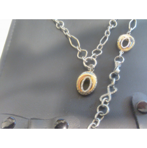 Zilver RH+rose set collier + armband met zirkonia - 3122596