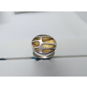 Sueno Zilver RH dames ring fant. met geel verguld ysmat - 3122740
