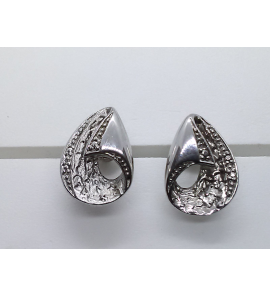 Eclat zilver oorknop glans/ysmat - 3122796