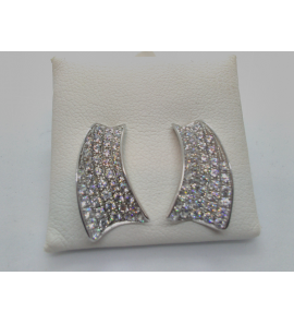 Zilver oorknop RH met zirkonia - 3123088