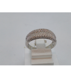 Zilver dames ring RH met zirkonia - 3123095