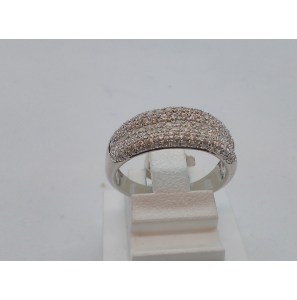 Zilver dames ring RH met zirkonia - 3123095