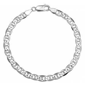 Zilver armband anker plat 5,5 mm 19 cm - 3123133
