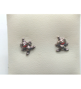 Zilver doorknop clown - 3123239