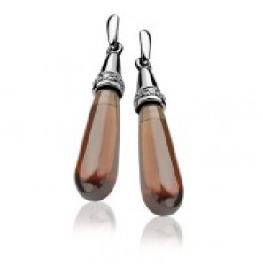 ZINZI zilver pegelhanger bruin - 3123766