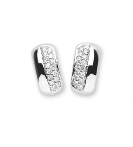 Jeunesse wit-goud oorknoppen 0.15crt. - 3123632