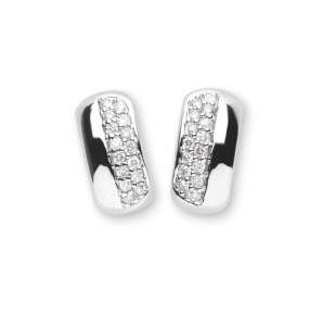 Jeunesse wit-goud oorknoppen 0.15crt. - 3123632
