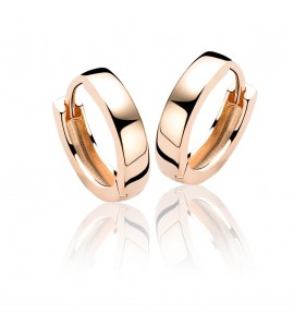 ZINZI zlv. klapcreolen 15x3 mm rosé verguld - 3123787