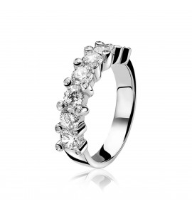 ZINZI zilver rijring zirconia mt. 54 - 3123871