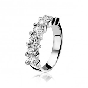 ZINZI zilver rijring zirconia mt. 54 - 3123871
