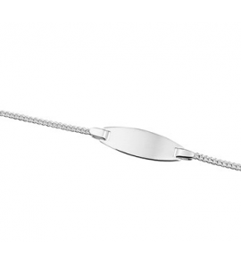 Zilver plaatbandje grmt. ovaal 13-15 cm - 3124400