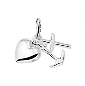 Zilver hoop, geloof en liefde los aan oog - 3130102