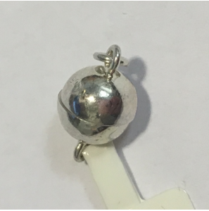 Zilver magneet sluiting bol 8 mm - 3130117