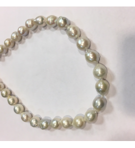 Zoetwaterparel collier met zilver slot 45cm - 3131430