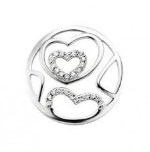 MY iMenso 925/rhod-plated insigne fantasy hearts 33mm - 3131599