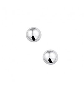 Zilver oorknop bol RH 6 mm - 3131615