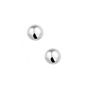 Zilver oorknop bol RH 6 mm - 3131615