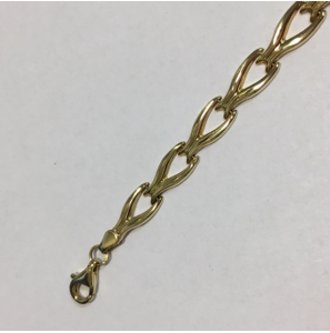 Gouden armband pen breed smal hol - 3131766