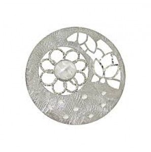 MY iMenso 925/rhod-plated insigne 3d sunflower 33mm - 3132102