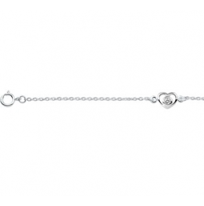 Zilver armbandje hart 13-15cm - 3132181