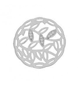 MY iMenso 925/rhod-plated insigne fantasy flower 33mm - 3132544